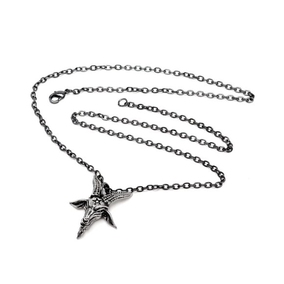 Alchemy Gothic Templars Bane Baphomet Pendant NEW - Picture 2 of 2